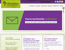 Tablet Screenshot of dccadv.org